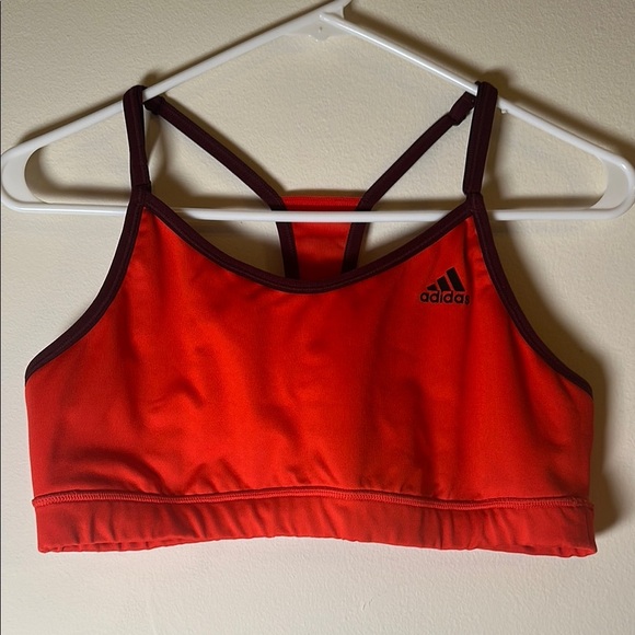 Adidas Red and Black Sports Bra - Picture 5 of 5